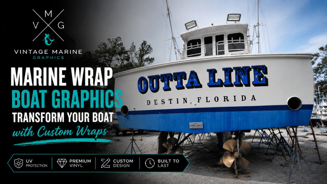 Custom Sailing Graphics Marine Wrap Boat Graphics | Custom Boat Wraps in Florida