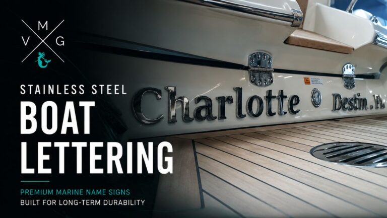 STAINLESS STEEL BOAT LETTERING